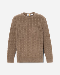 WLRV Cable Crewneck Sweater - Chocolate Chip