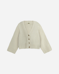 Ea Teddy Cardigan - Off White