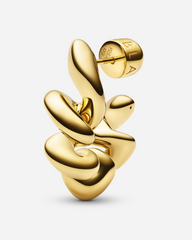 Coil Hoop Medium Right - Gold