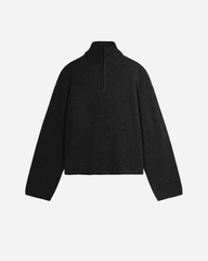 Fang Half Zip Knit - Black