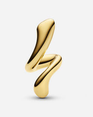 Coil Curl Stud Right - Gold