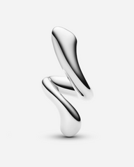 Coil Curl Stud Left - Silver