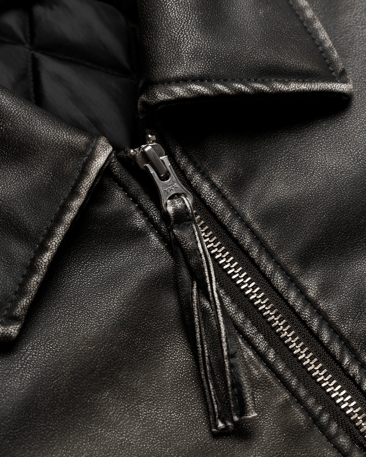 Bue Washed PU Jacket