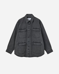 Classic Jeans Shirt - Washed Black