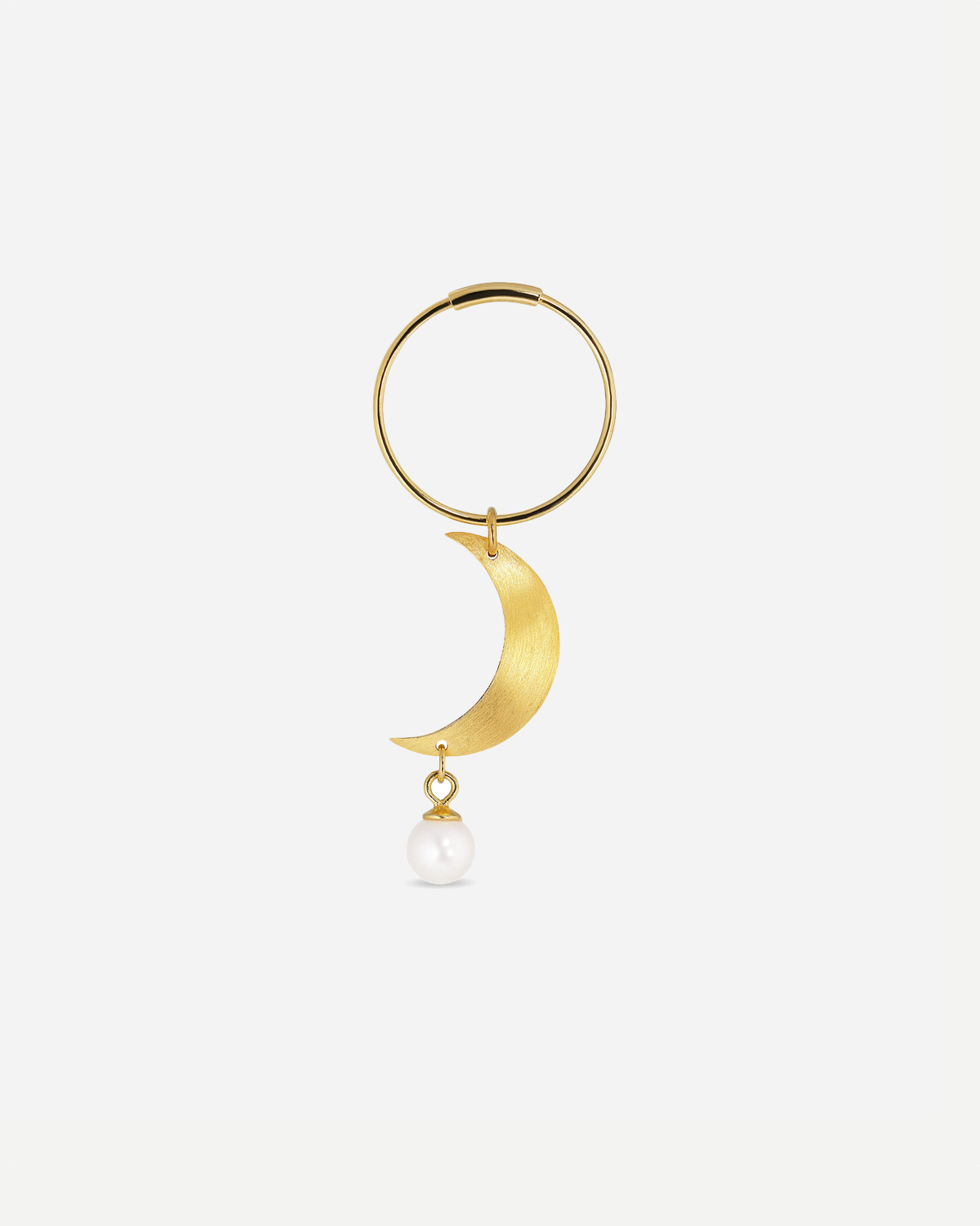 Half Moon Creole with pearl - Gold