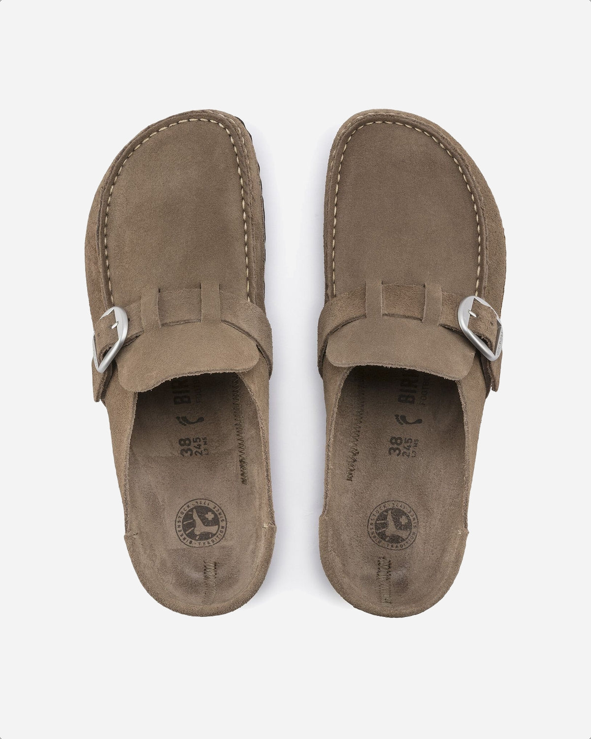 Buckley Suede Leather Narrow - Gray Taupe