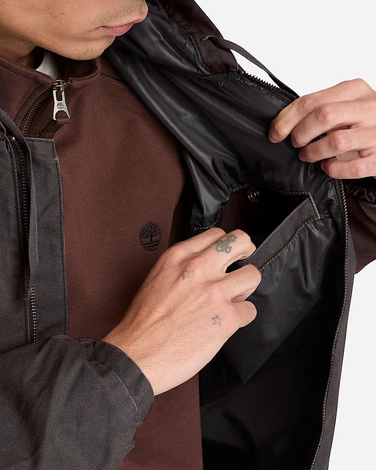 Canvas Hooded Bomber
