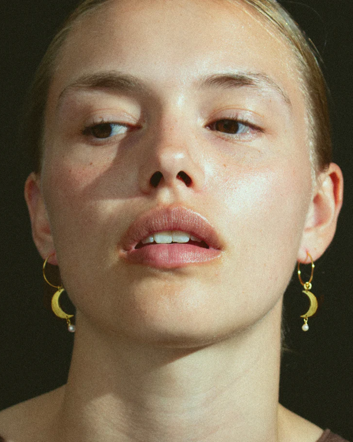 Half Moon Creole with pearl - Gold