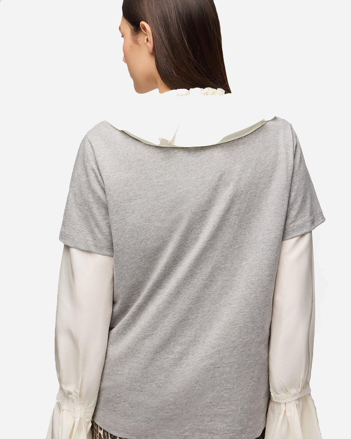 Basic Cotton Relaxed T-shirt Teddy Forest