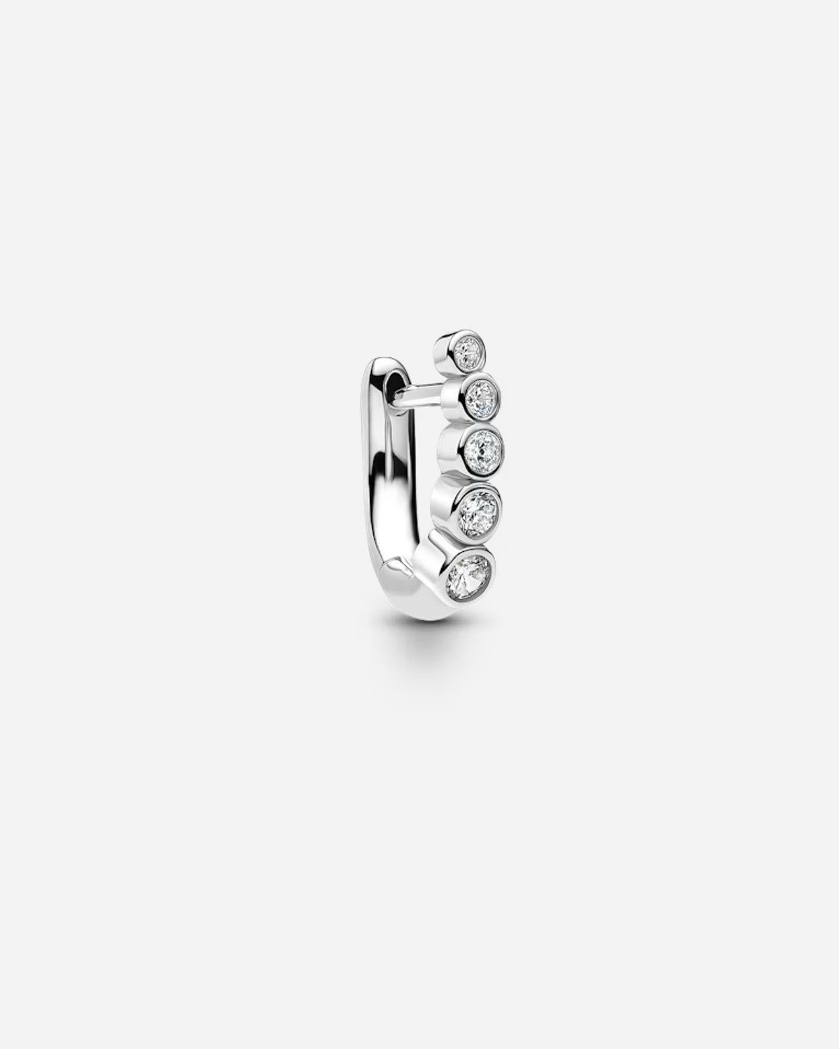 Arc Bold Huggie Silver - Left