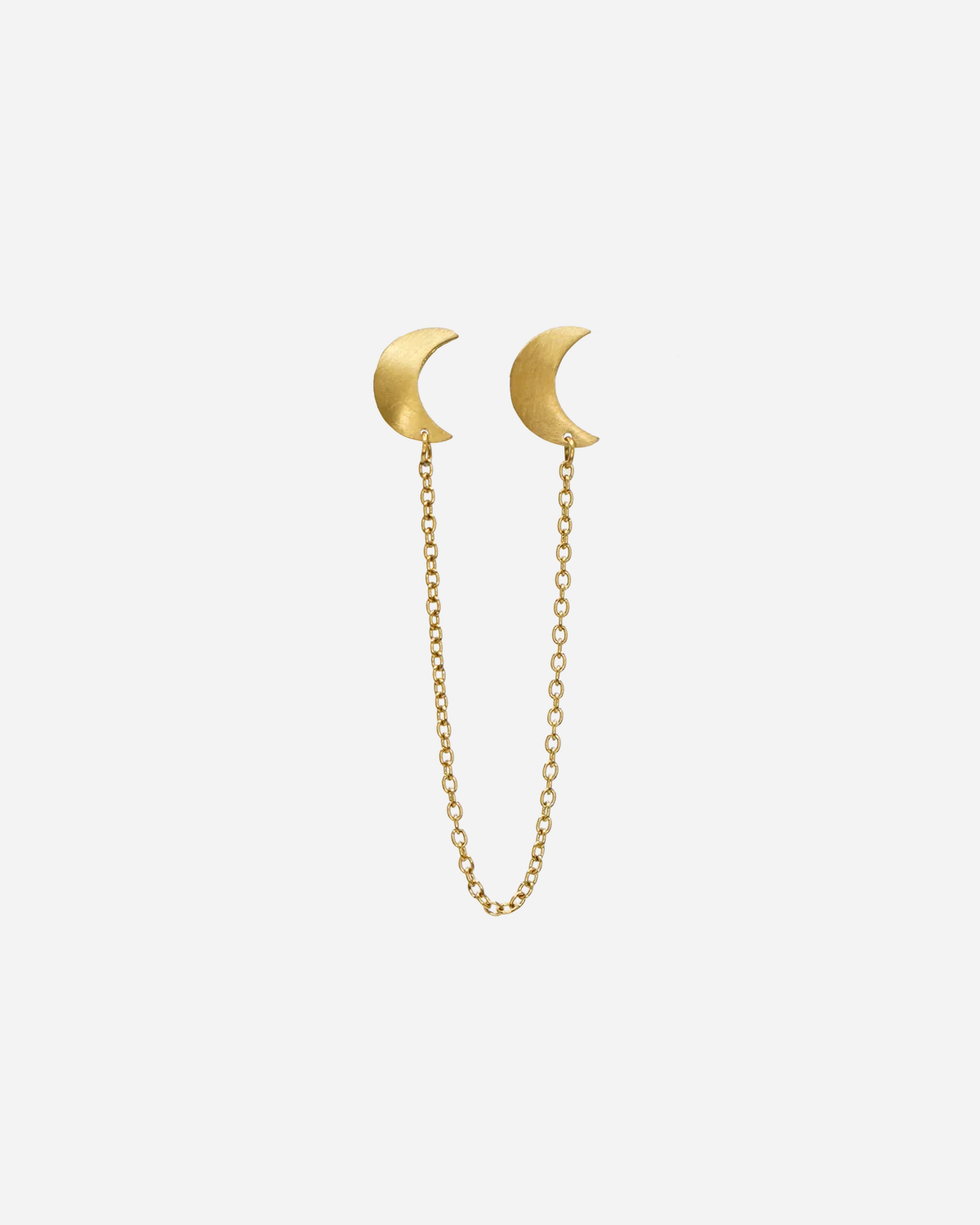 Double Half Moon chain stud - Right