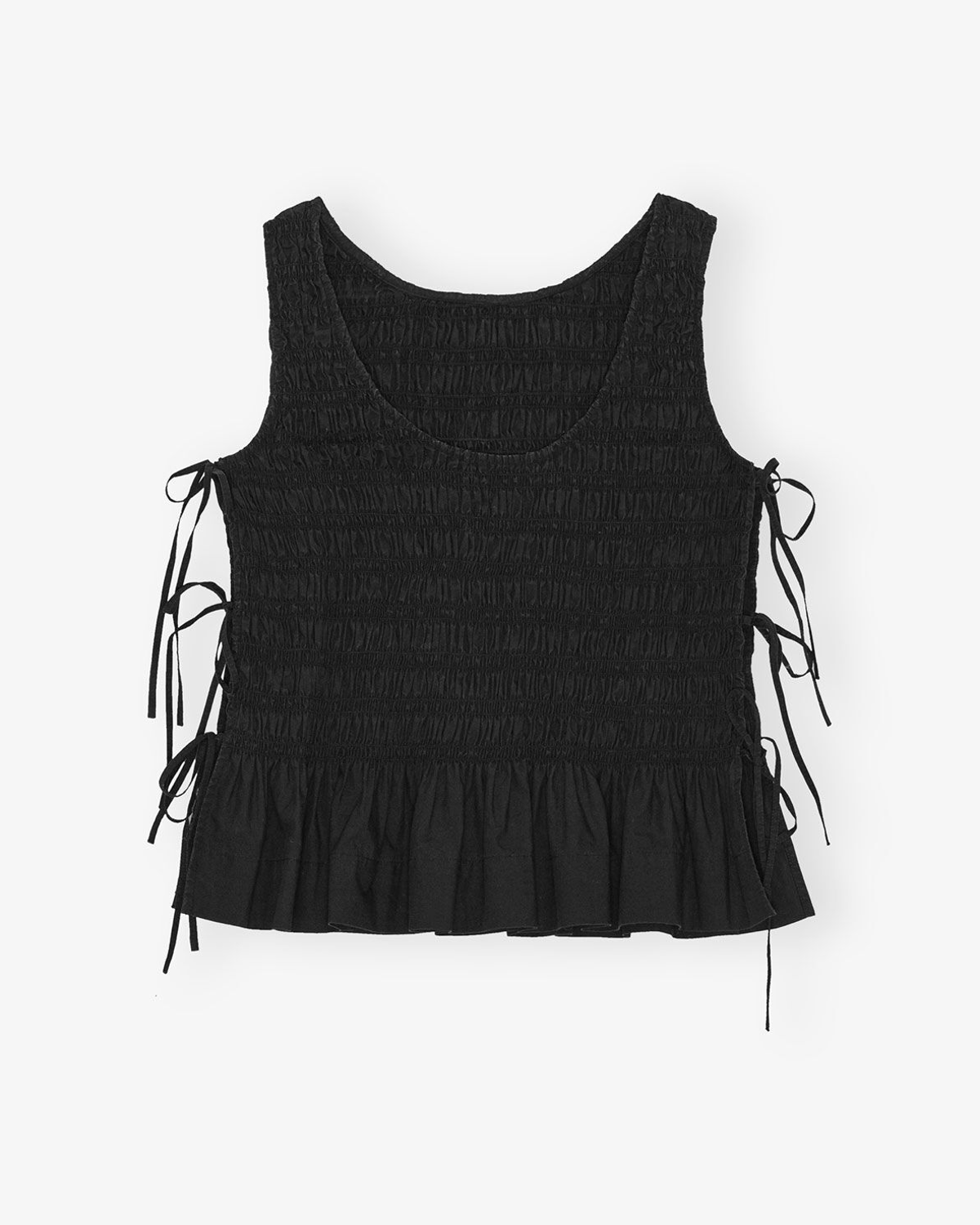 Cotton Poplin Tie String Top