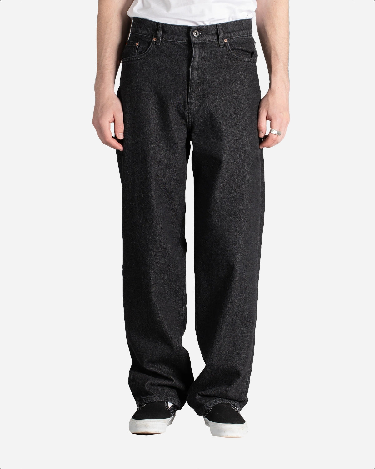 Wide 5 - Charcoal Denim