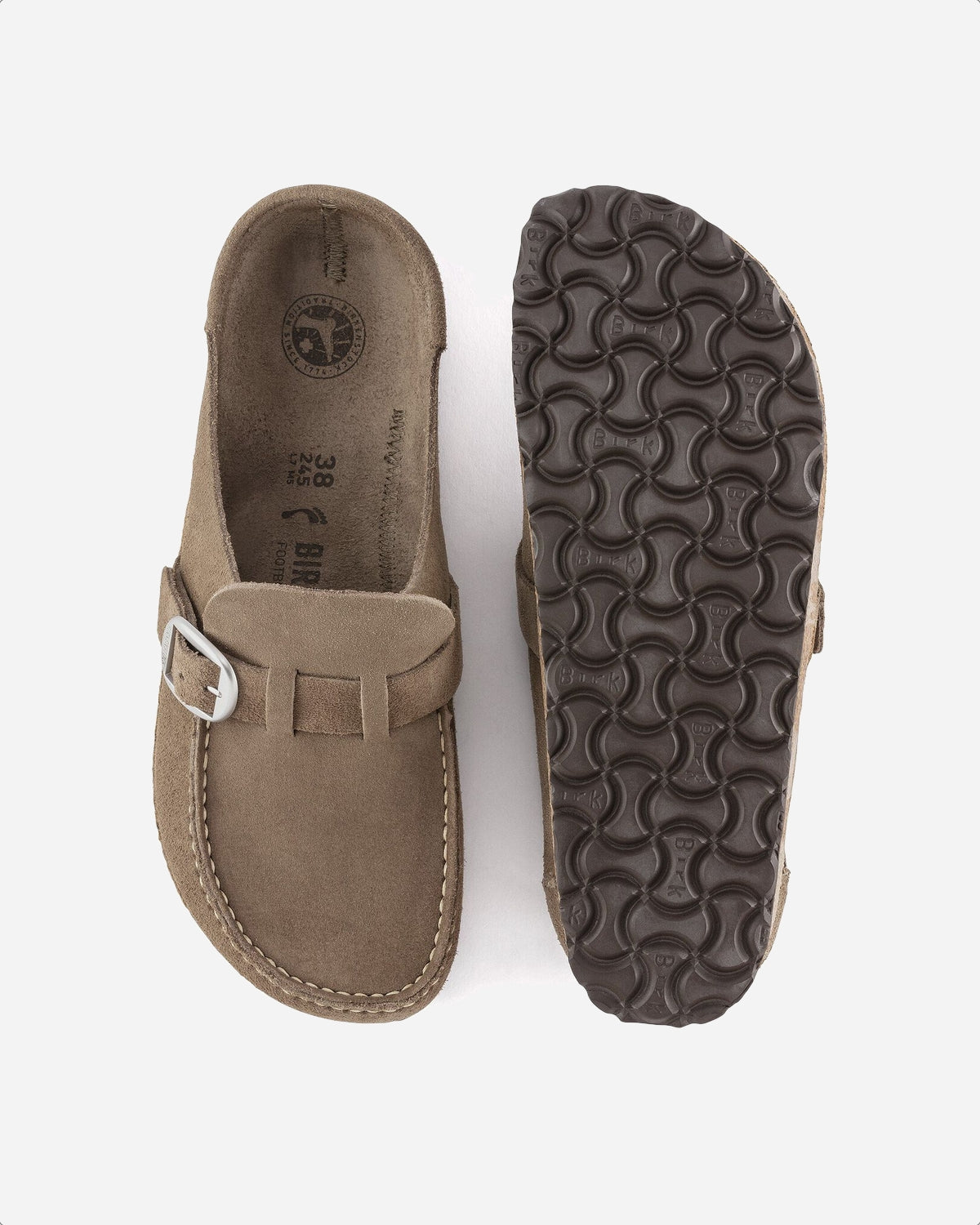 Buckley Suede Leather Narrow - Gray Taupe