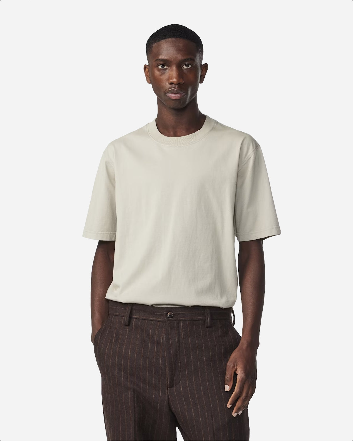 Adam EMB T-shirt 3209 - Fog