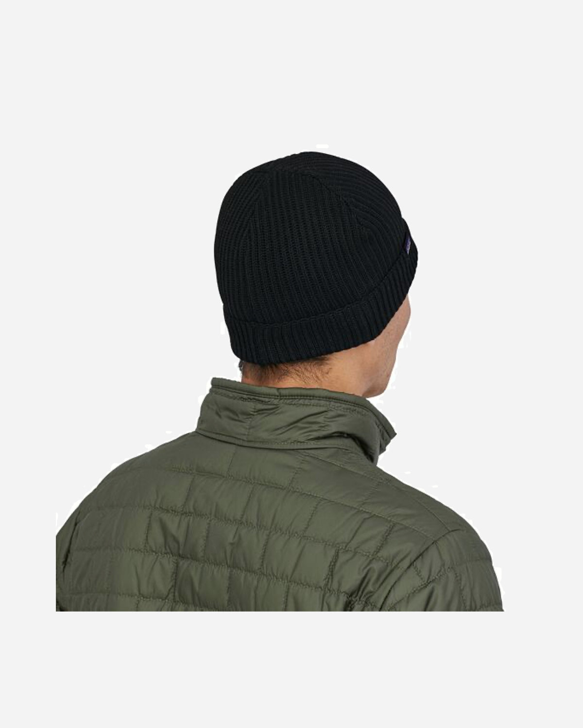 Fishermans Rolled Beanie - Black