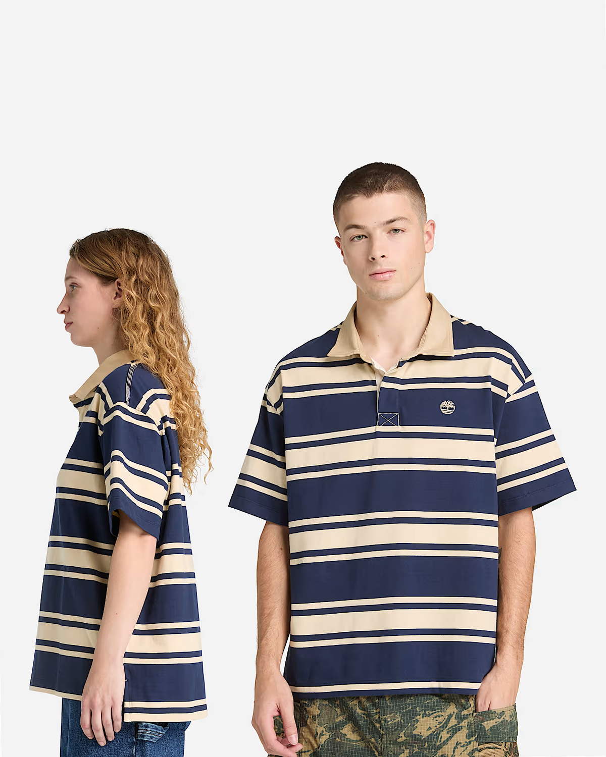 SS Striped Rugby Polo