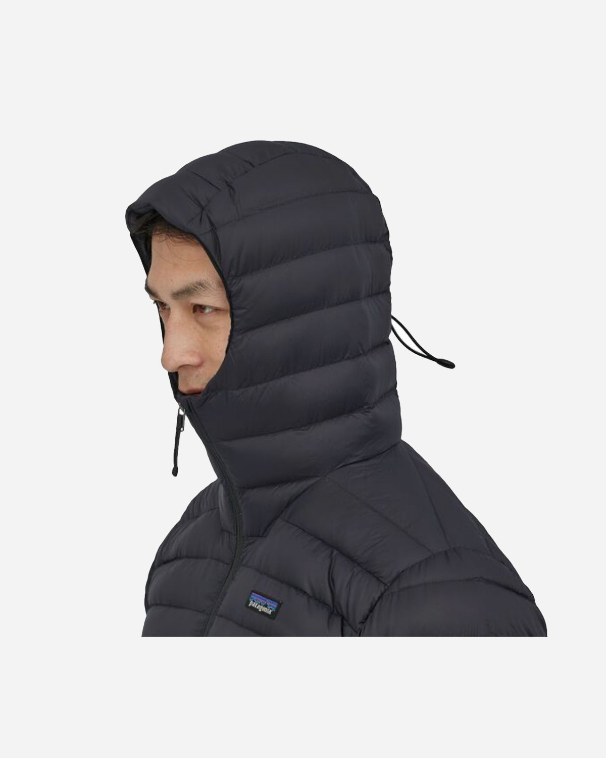 M's Down Sweater Hoody - Black