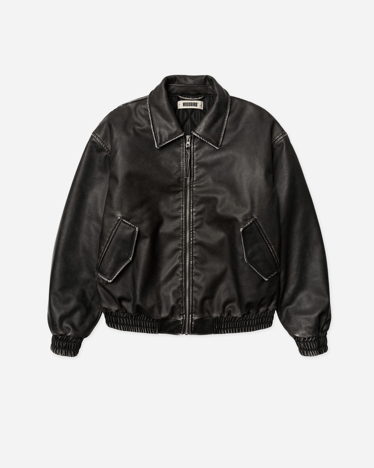 Bue Washed PU Jacket