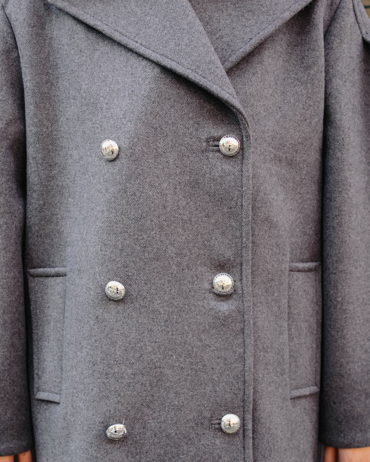 Peacoat Wool Midi Coat