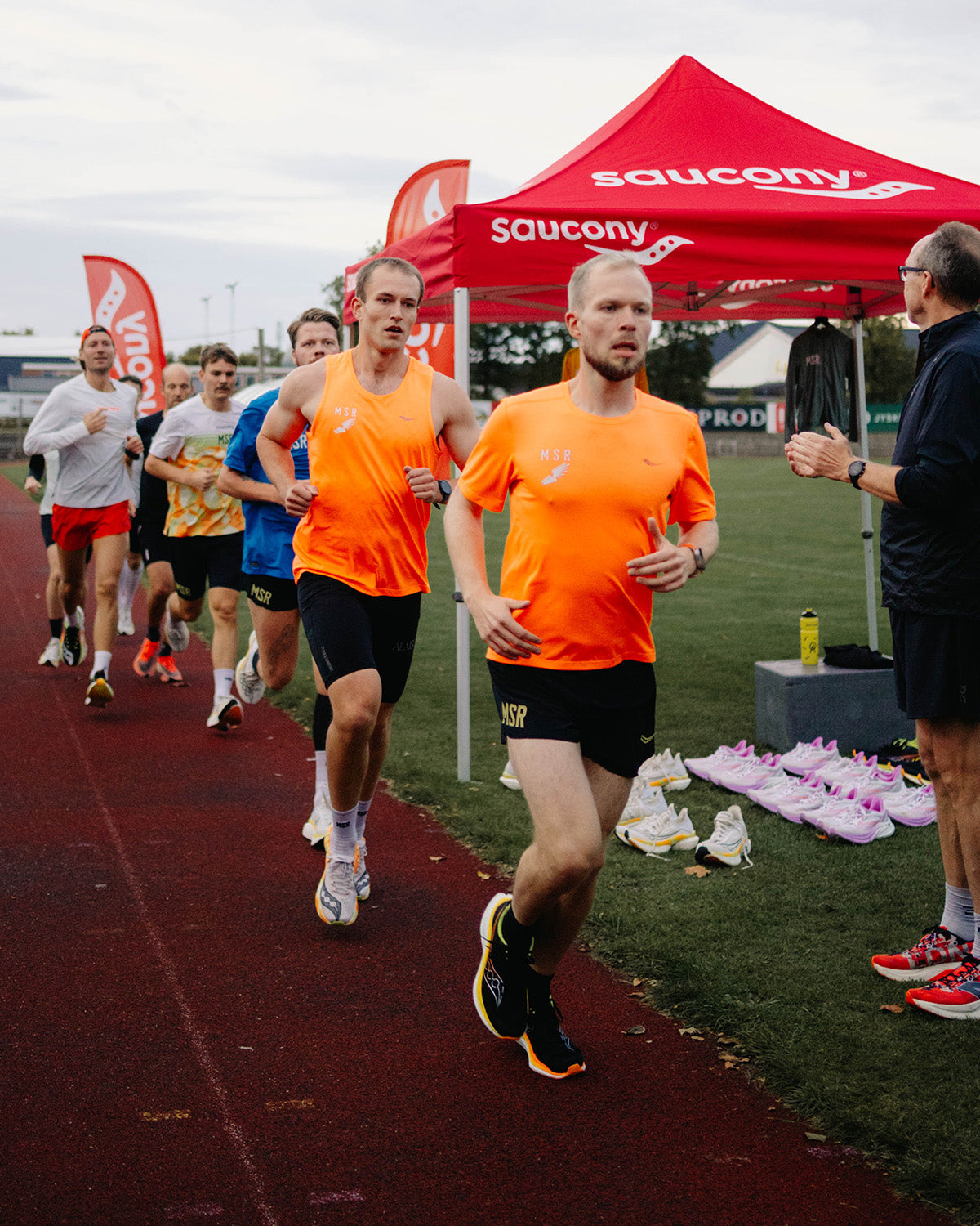 Stopwatch Short Sleeve Men - Vizi Orange