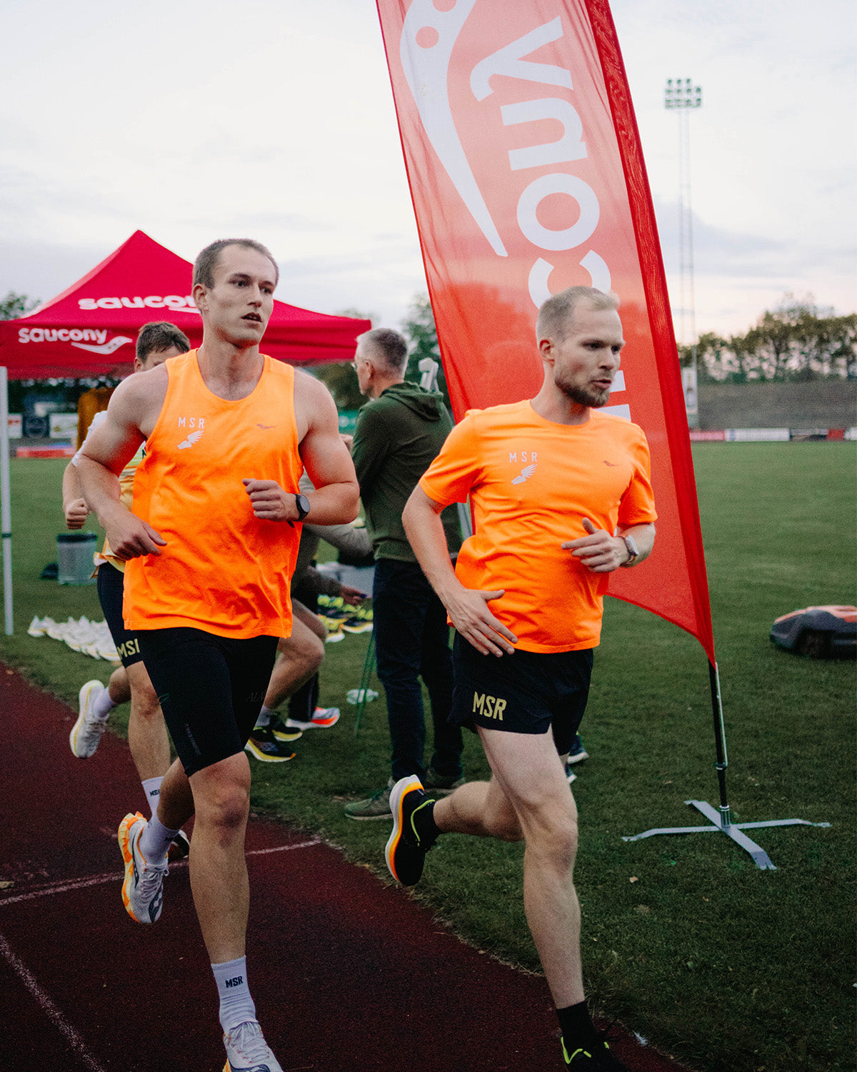 Stopwatch Short Sleeve Men - Vizi Orange