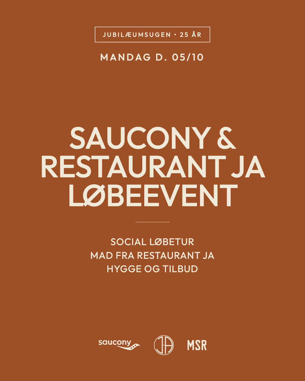 SAUCONY X RESTAURANT JA X MSR JUBILÆUMS UGE