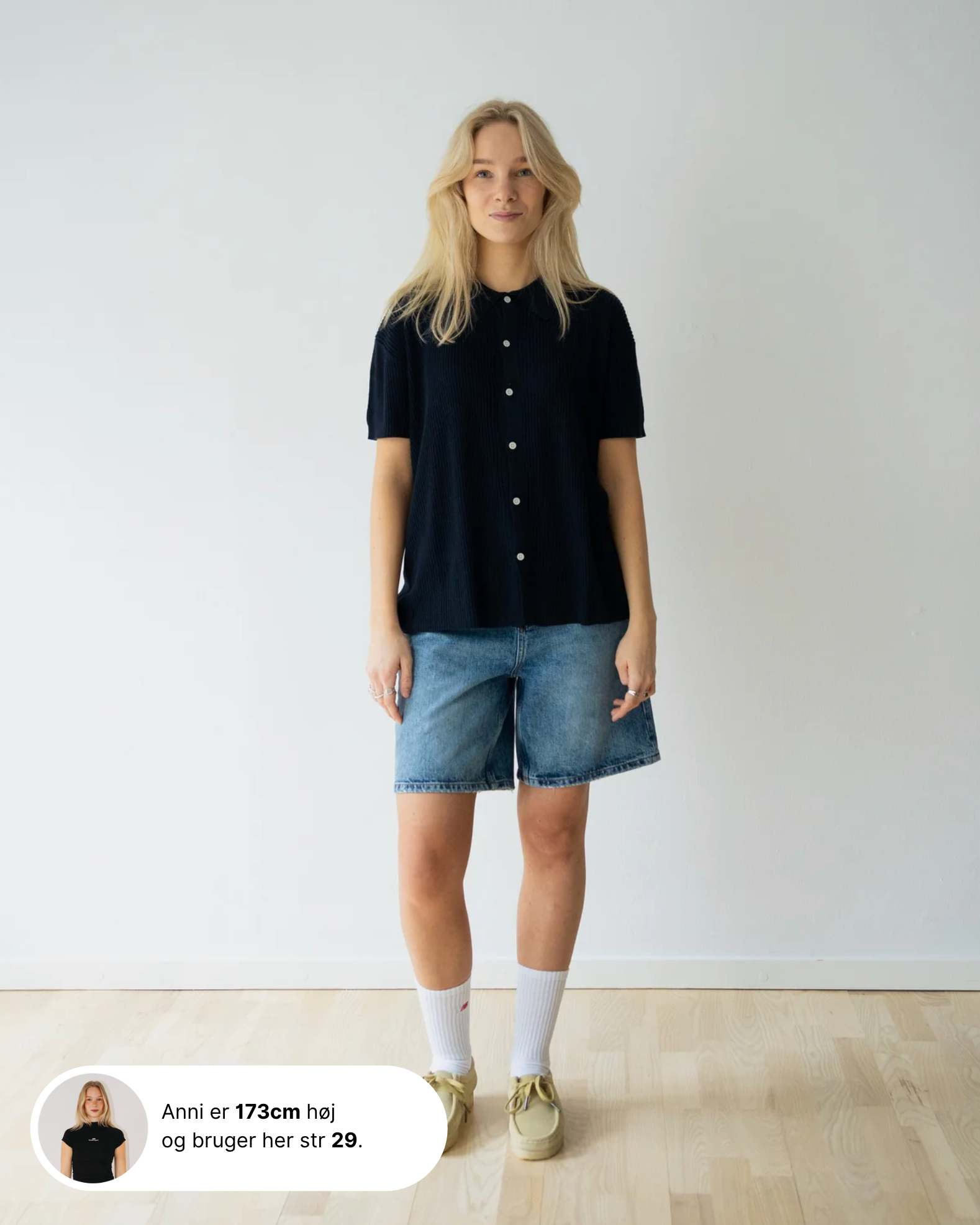 Maggie Optic Shorts - Optic Blue