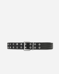 Double Eyelet Belt - Black