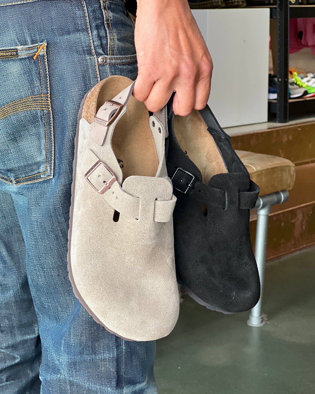 Tokio Suede Leather Narrow