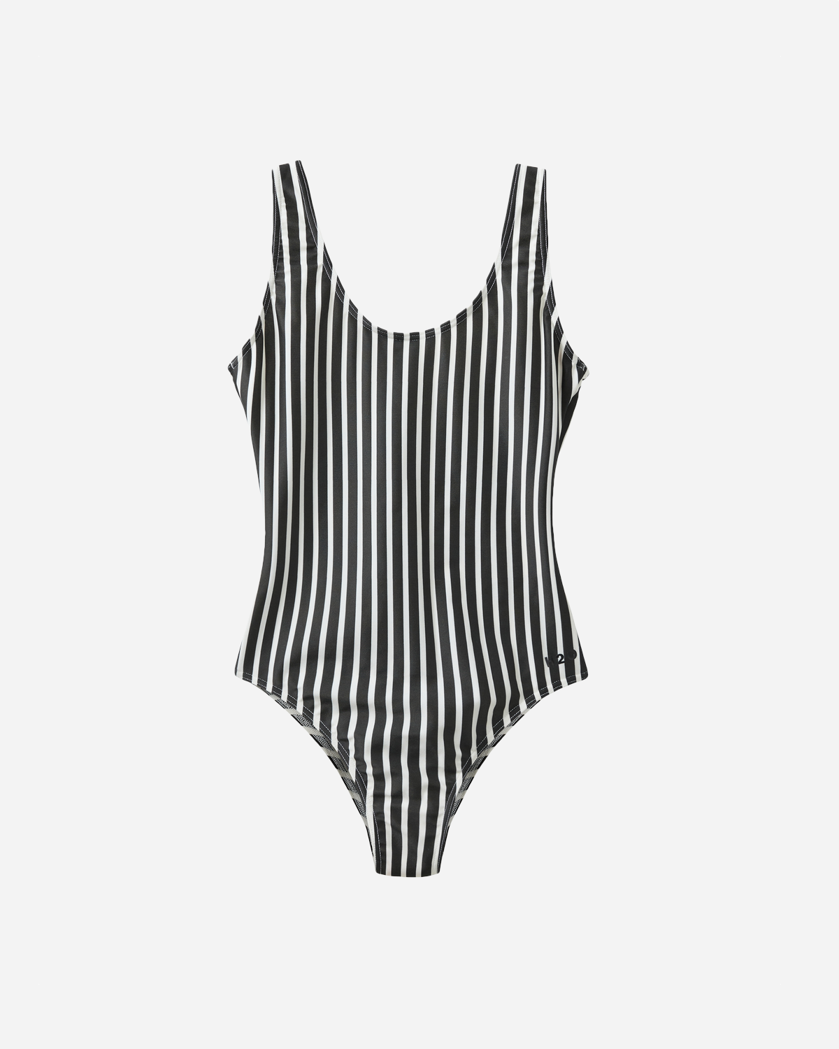 Stripe Swim Suit - Black