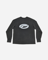 Baumwolle Longsleeve - Dark / Grey