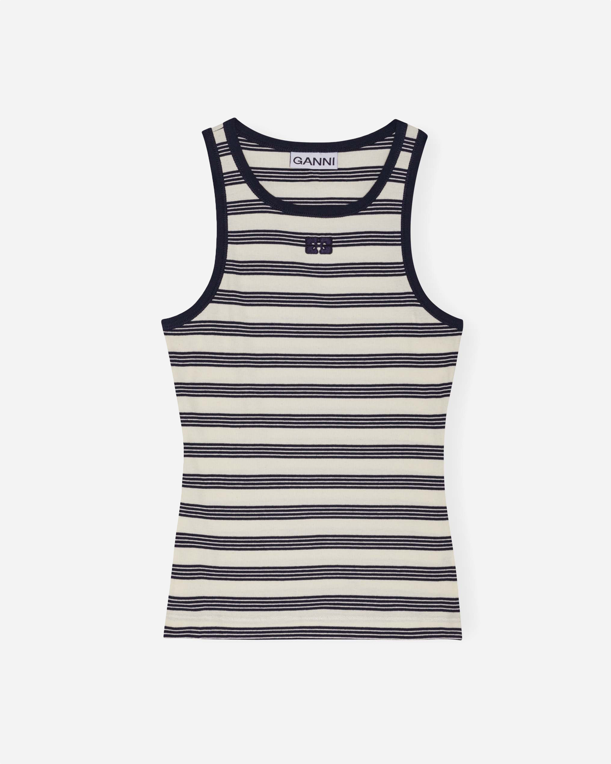 Striped Soft Cotton Rib Tank Top