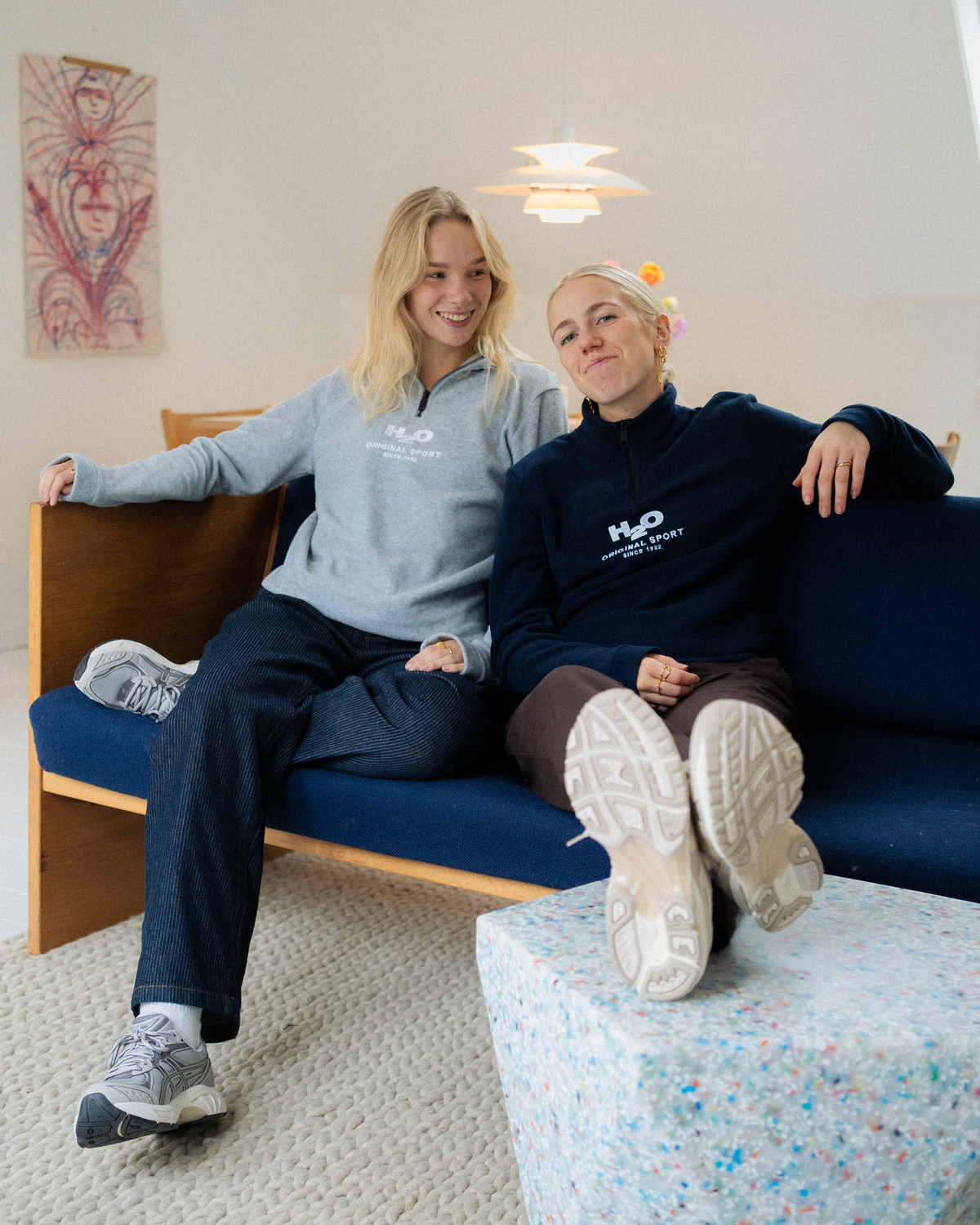 Blåvand Fleece Half Zip - Navy