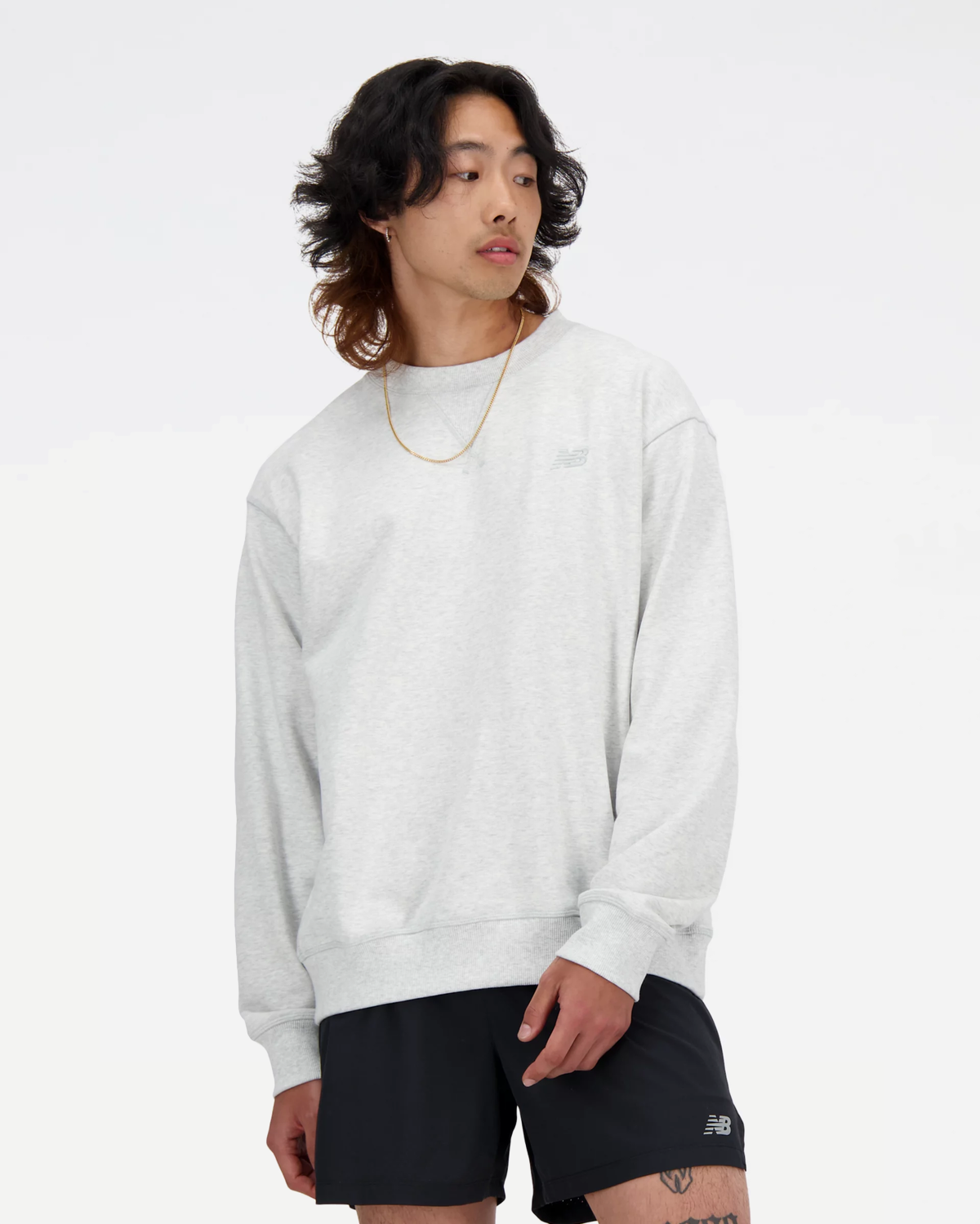 Athletics French Terry Crew - Ash heather