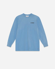 Casual Long Sleeve Tee - Faded Blue