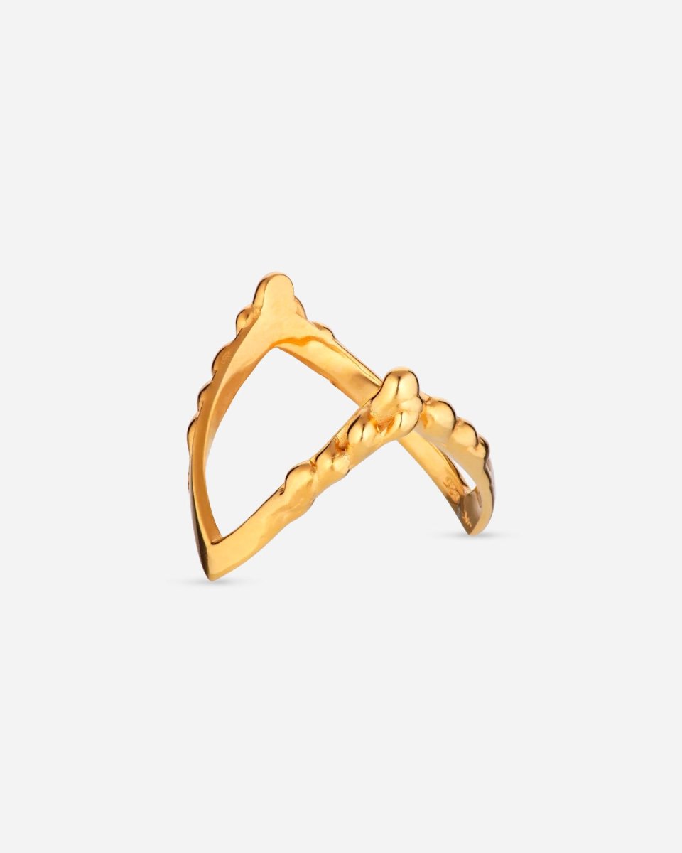 Drippy V-Ring - Gold - Munk Store