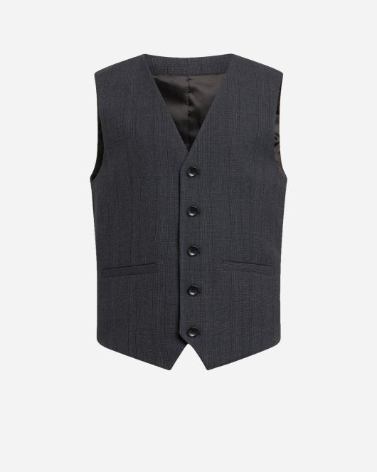 Klaes Waistcoat - Blue Check - Munk Store