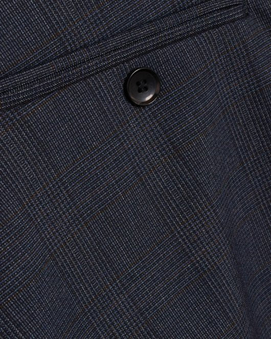 Konrad Check Pant - Blue Check - Munk Store
