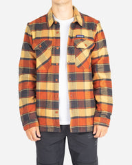 M's Insulated Fjord Flannel Jacket - Plots: Burnished Red