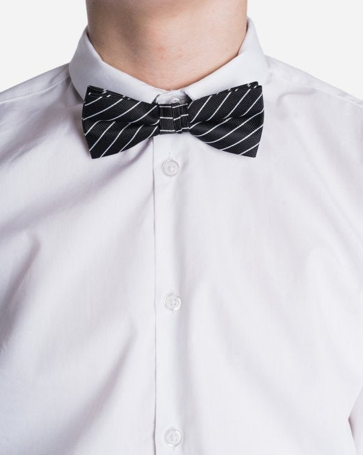 Our Mél Stripe Bow Tie - Black/White - Munk Store