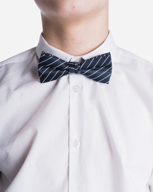 Our Mél Stripe Bow Tie - Blue/White - Munk Store