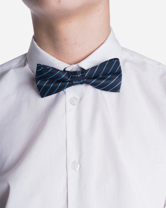 Our Mél Stripe Bow Tie - Navy/Lt. Blue - Munk Store
