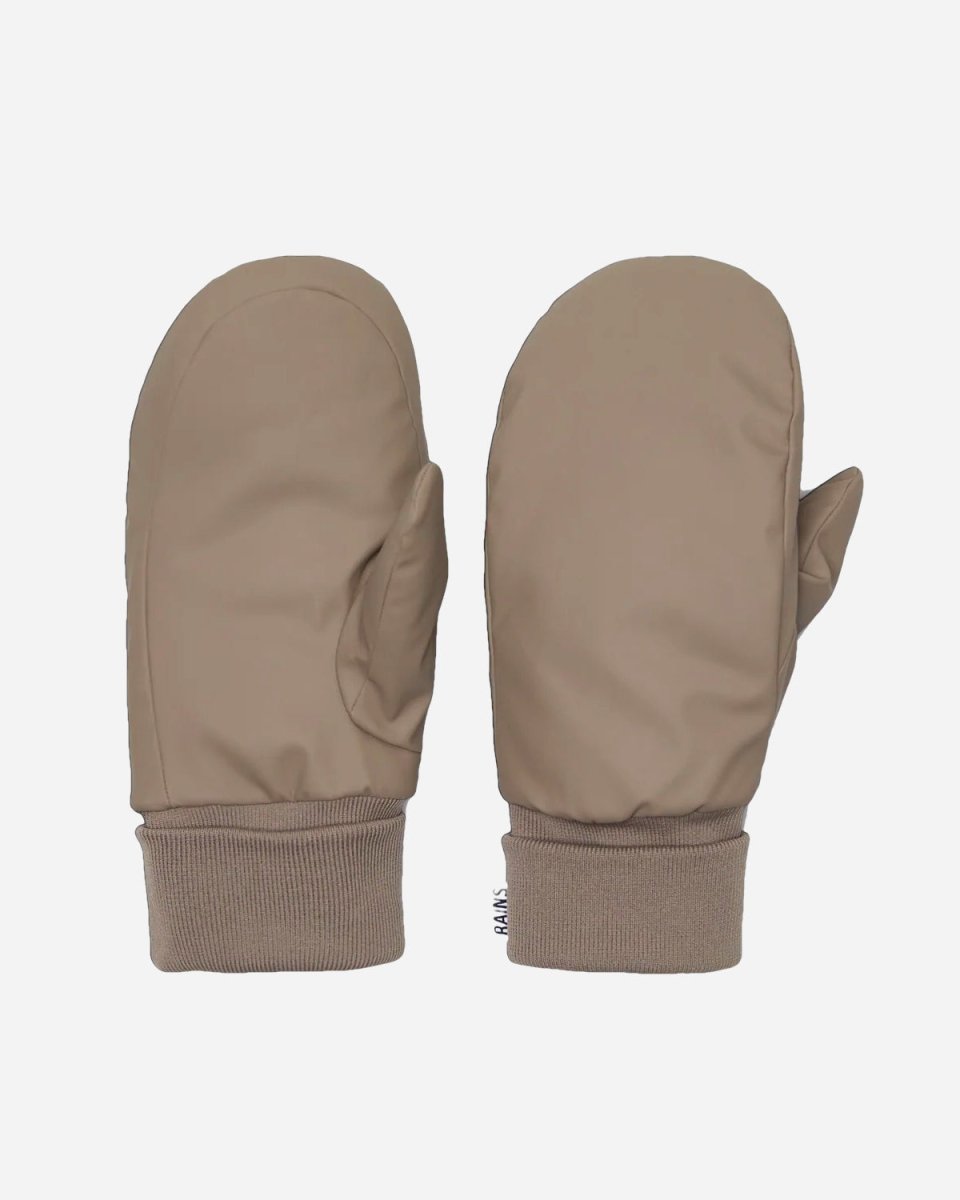 Puffer Mittens Taupe fra RAINS Munk Store