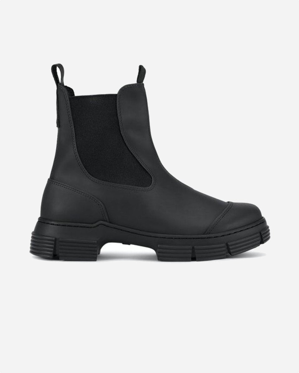 Recycled Rubber City Boot Black fra Ganni