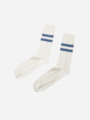 Retro Cotton Socks - Cream/heaven