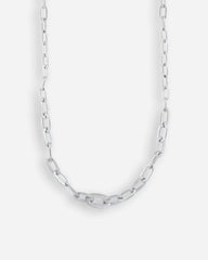 Row Chain Necklace - Sølv