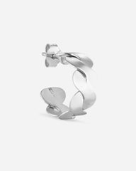 Small Wavy Hoop - Silver