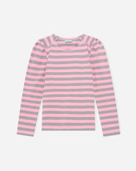 Striped Cotton Jersey - Sharkskin