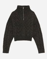 Zipper Blouse - Black